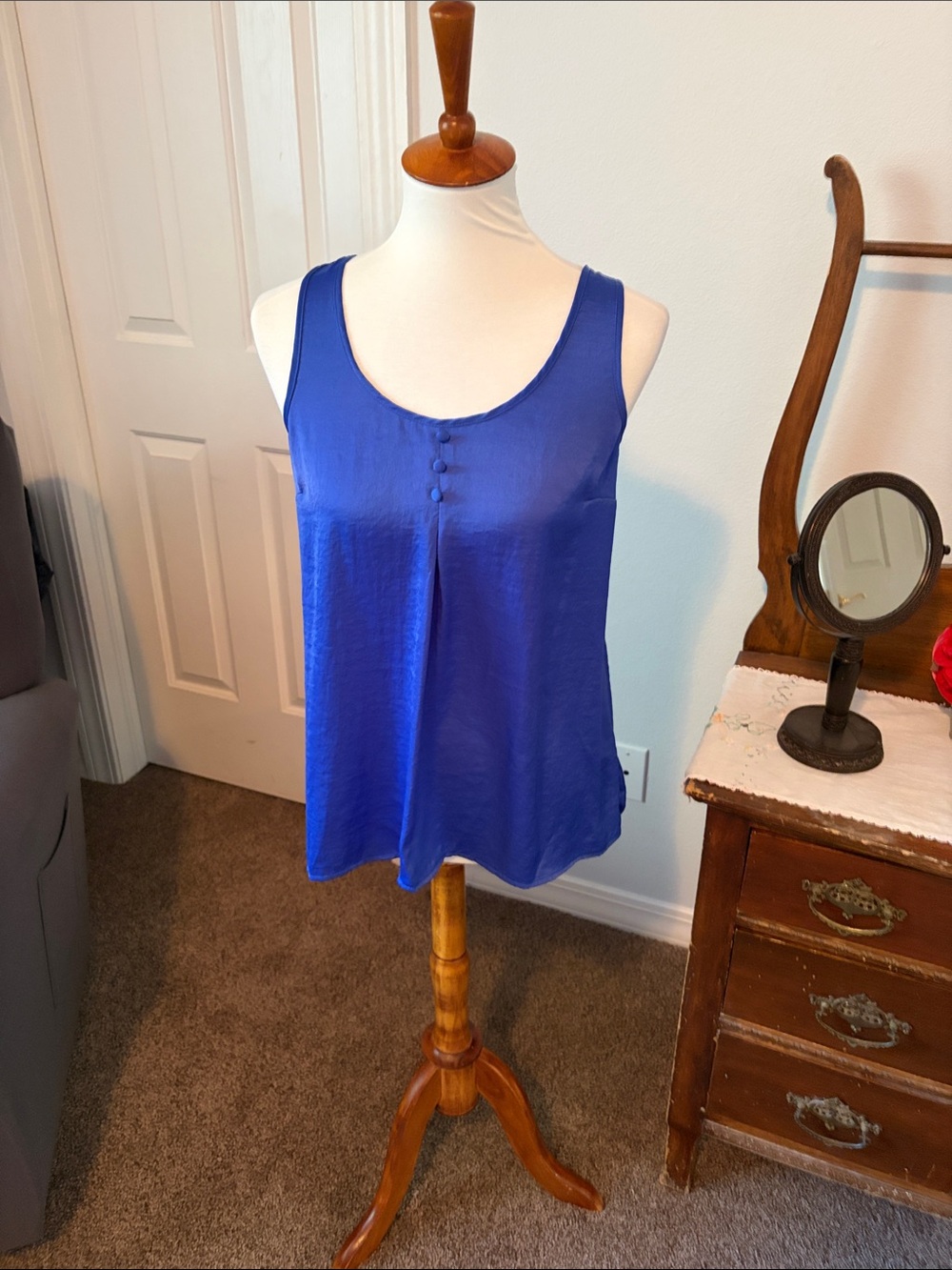 Candie's Royal Blue Sleeveless Scoop Neck Tank